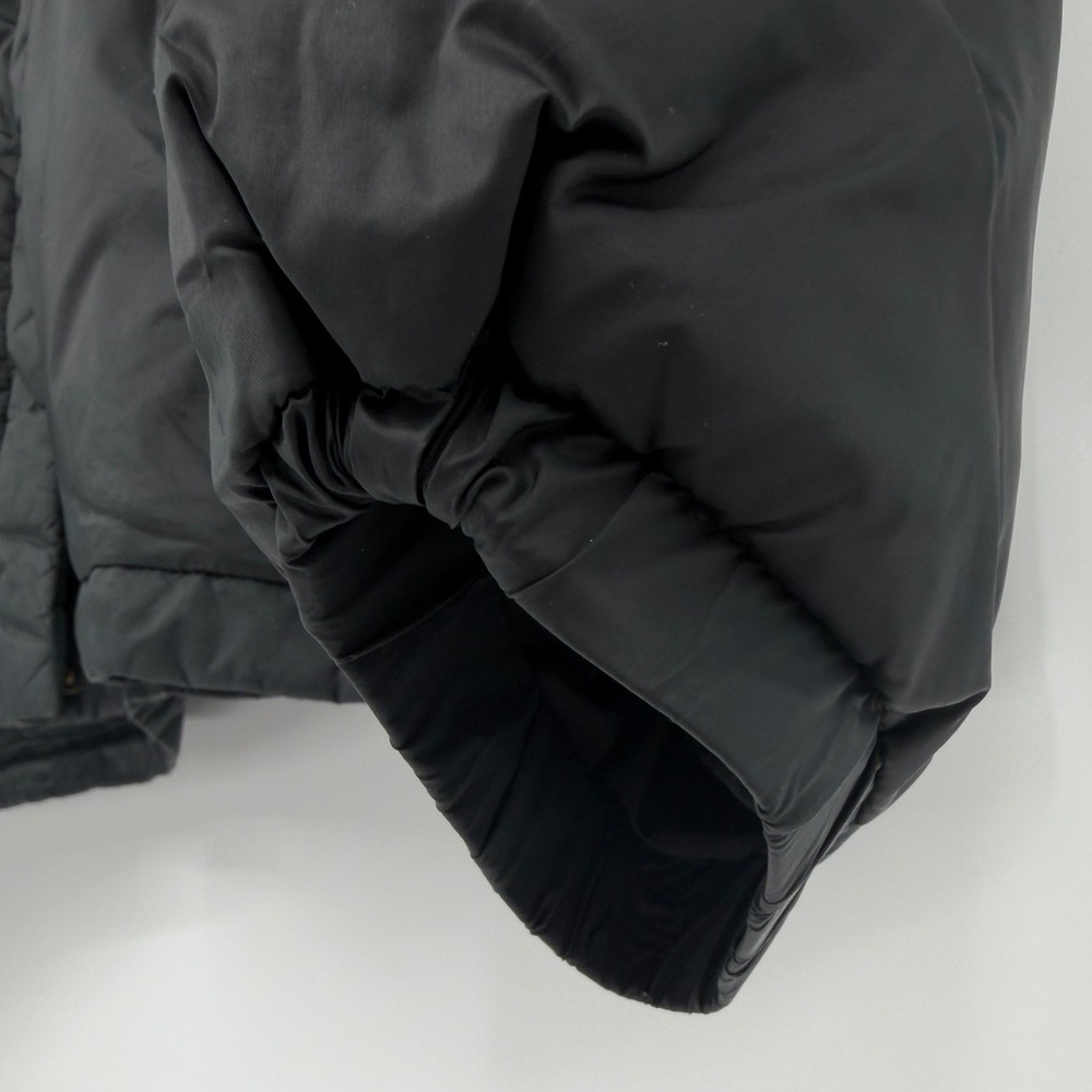 Madewell Womens Black Hooded Puffer Jacket Chevron Quilted Coat XL MA301 FA20 - Picture 7 of 16